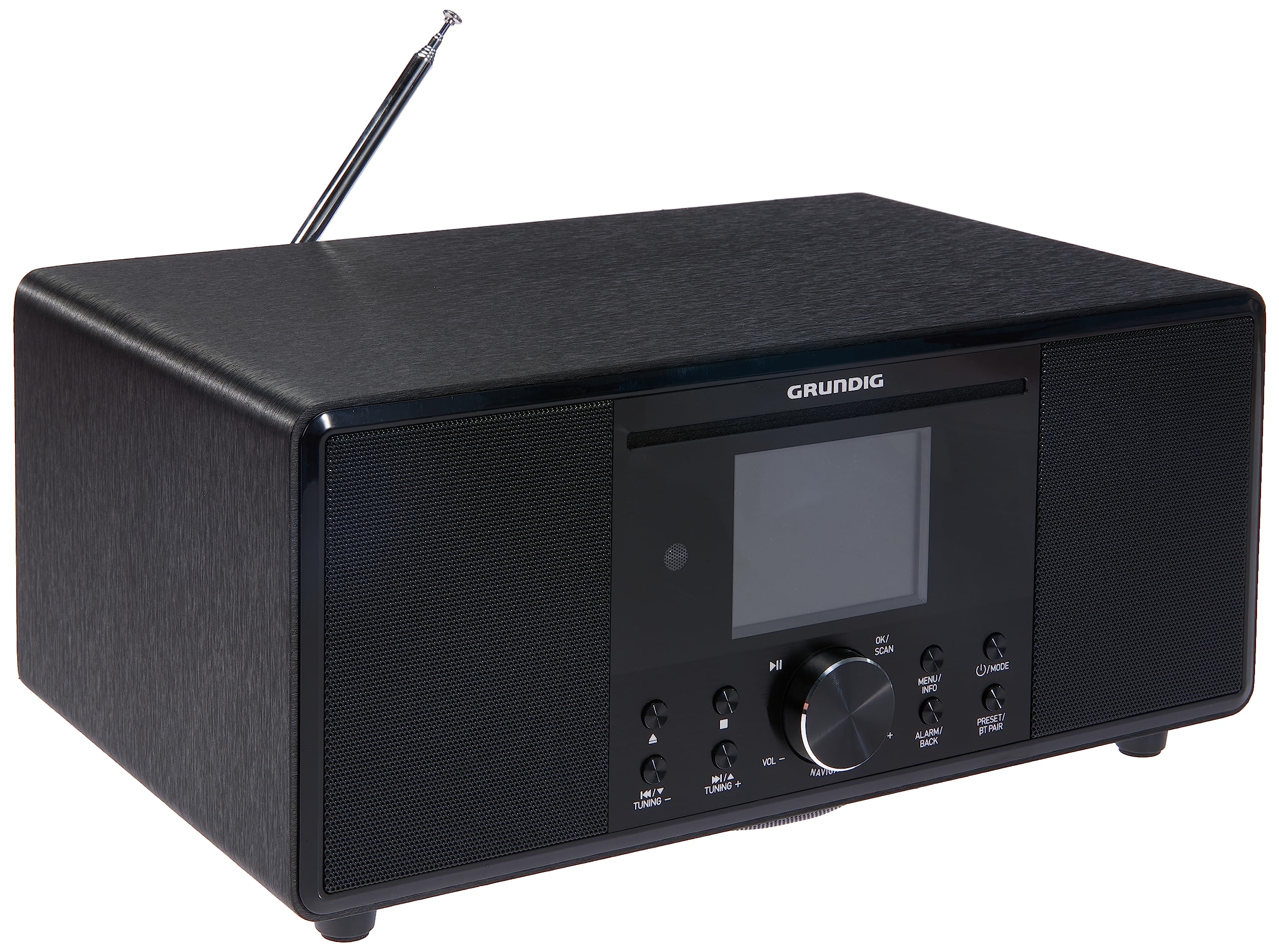 Grundig DTR 7000 Digitalradio, Schwarz, Stereo mit Subwoofer
